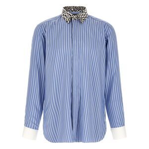 Tom Ford Men Animal Print Collar Shirt